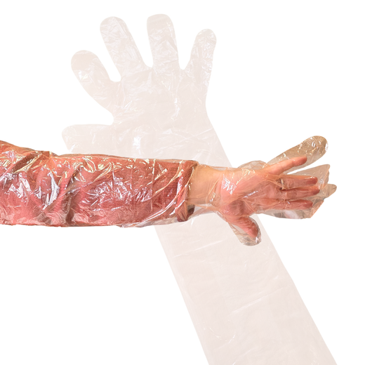 [100u] Guantes desechables largos para veterinario
