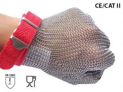Luvas de malha de aço ajustáveis econômicas