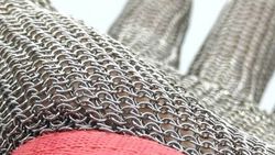 Luvas de malha de aço ajustáveis econômicas