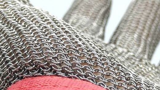 Luvas de malha de aço ajustáveis econômicas