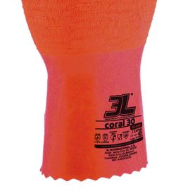 12 pares - Guantes látex con soporte CORAL 30