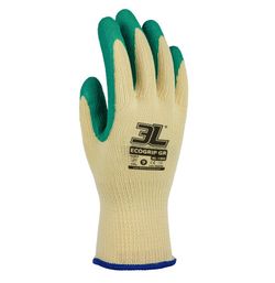 12 pares - Guantes látex sobre soporte algodon Ecogrip