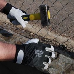 [12 parells] Guants mixte flor/lona tancament velcro