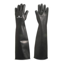 Gants de sablage en latex noir [1 paire]