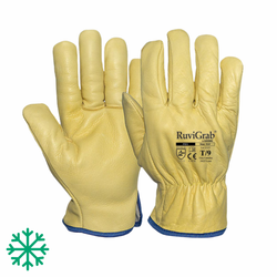 Guants tot pell flor folrats pel fred