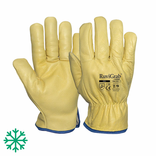 Guants tot pell flor folrats pel fred