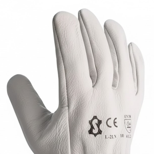 [12 pares] Guantes todo flor gris bovino PS 302