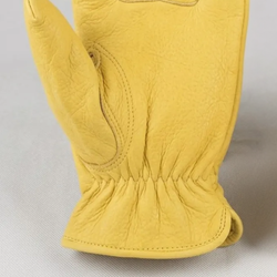 [12 parells]  Guants tot pell flor groc Conductor