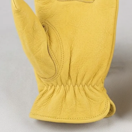 [12 parells]  Guants tot pell flor groc Conductor