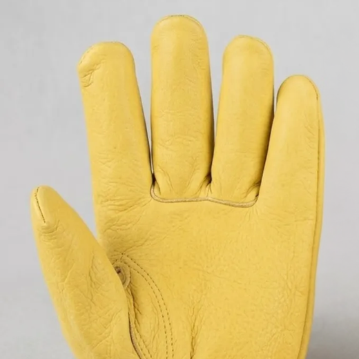 [12 parells]  Guants tot pell flor groc Conductor