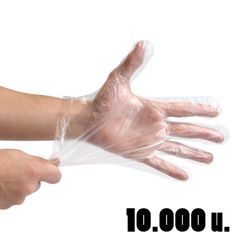 Guantes un solo uso de polietileno -1 paquete de 10.000u