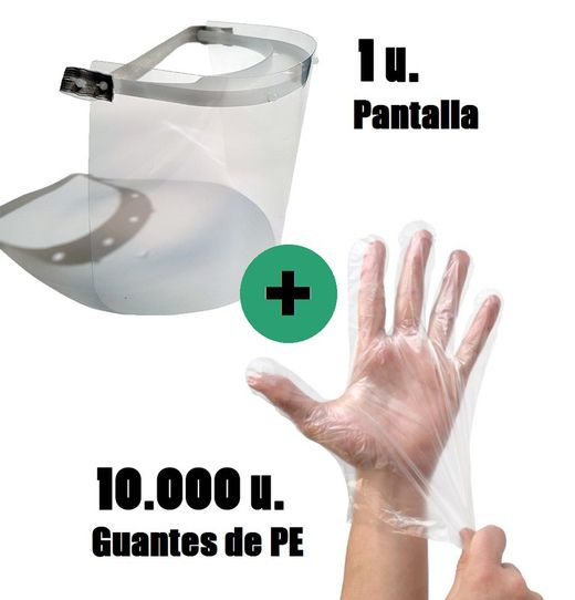 Guantes un solo uso de polietileno -1 paquete de 10.000u