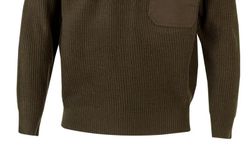 Jersey media cremallera verde caza