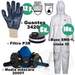 Kit de protección para trabajar con amianto