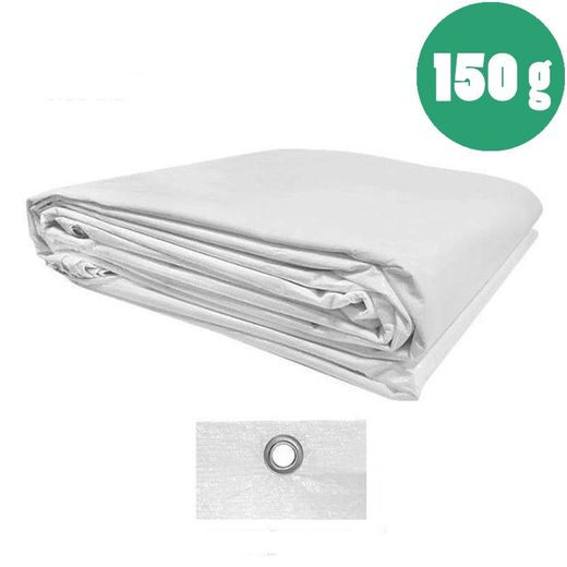 Lona de plástico virgen blanco 150 gramos