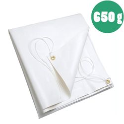 Lona de PVC blanca 650 gr