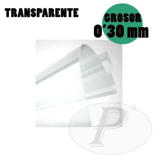Lona transparent de PVC a mida- 0'30 mm
