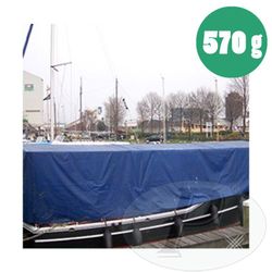 Toile bleue de première matière de 570 gr