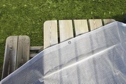 Lonas transparentes con malla 160 gr