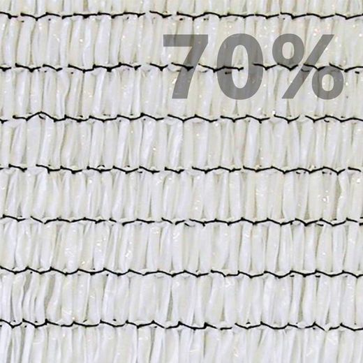 Malha de sombra personalizada 70% ocultação Branco