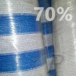 Malha de sombreamento personalizada 70% ocultação Ralado branco-azul
