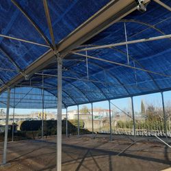 Malha de sombra personalizada 90% ocultação Azul