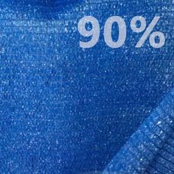 Malha de sombra personalizada 90% ocultação Azul