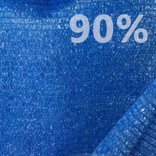 Malha de sombra personalizada 90% ocultação Azul