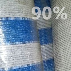 Malha de sombreamento personalizada 90% ocultação - Ralado branco-azul