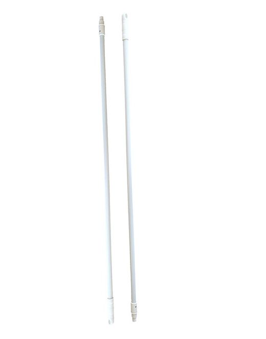 Manches en métal blanc de 150 cm pour pinceaux