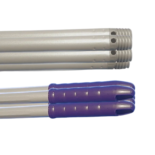 Vassoura de fibra Mill-Plast + cabo de metal Alu-Pro de 140 ou 150 cm