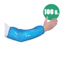 [100u] Manchons jetables en polyéthylène avec élastiques