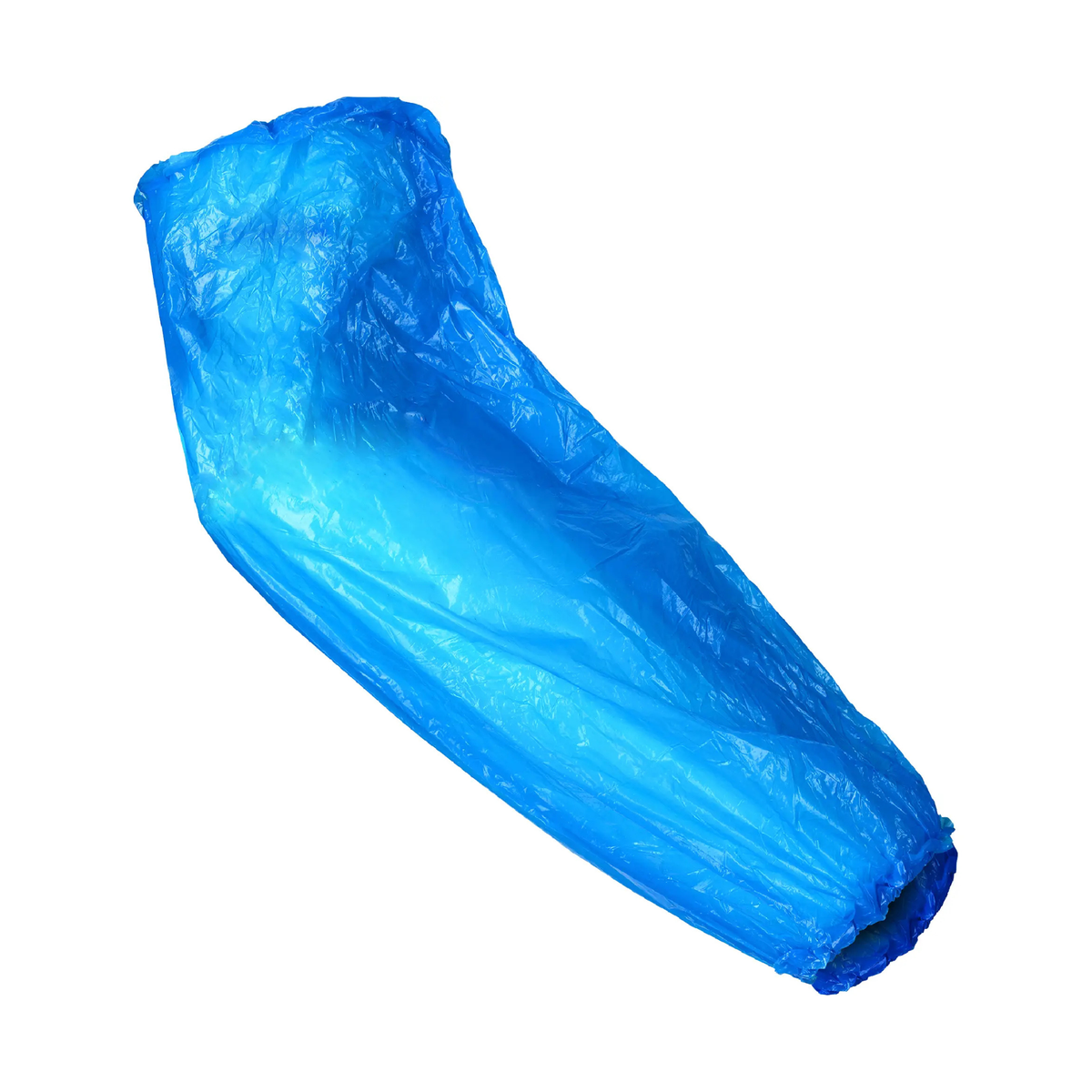 [100u] Manguitos desechables polietileno con elásticos Azul