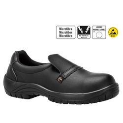 Mocasín de seguridad negro Levante