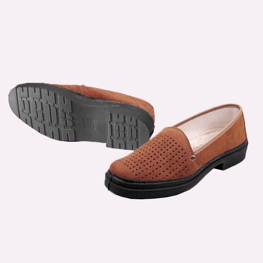 Mocassins en daim respirant