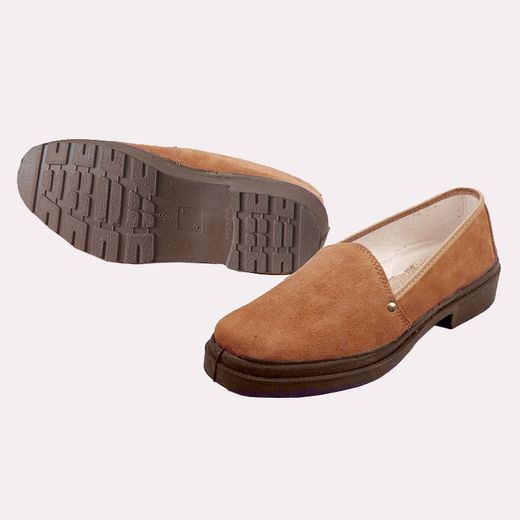 Mocassins de serratge marró Vallera