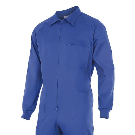 Salopette de travail en tergal bleu