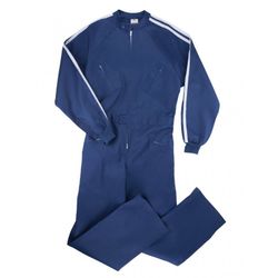 Granotes esportives de color blau amb ratlles blanques