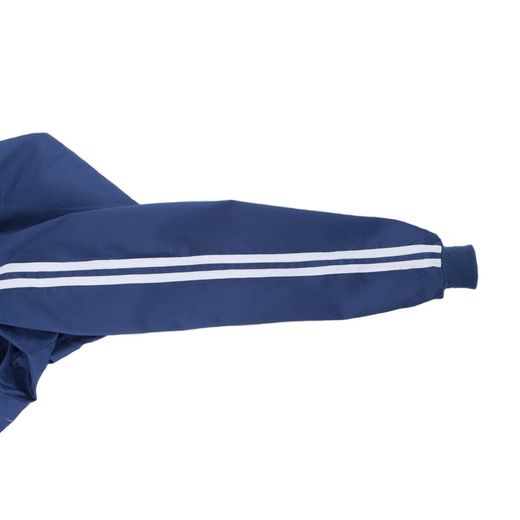 Granotes esportives de color blau amb ratlles blanques