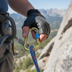 Mosquetó anticaigudes amb rosca