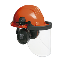 Climax 437-1 COMPLET Protetor Facial Completo (Capacete + Viseira + Fones de Ouvido)