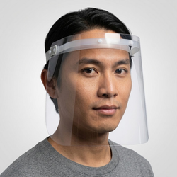 Telas de proteção facial para ambiente de trabalho