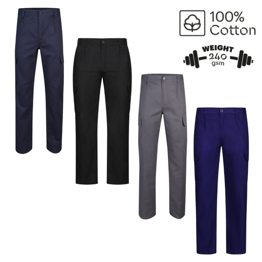 Pantalón multibolsillos 100% algodón - Velilla