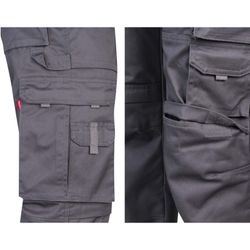 Pantalon de travail multi-poches avec gousset en tissu