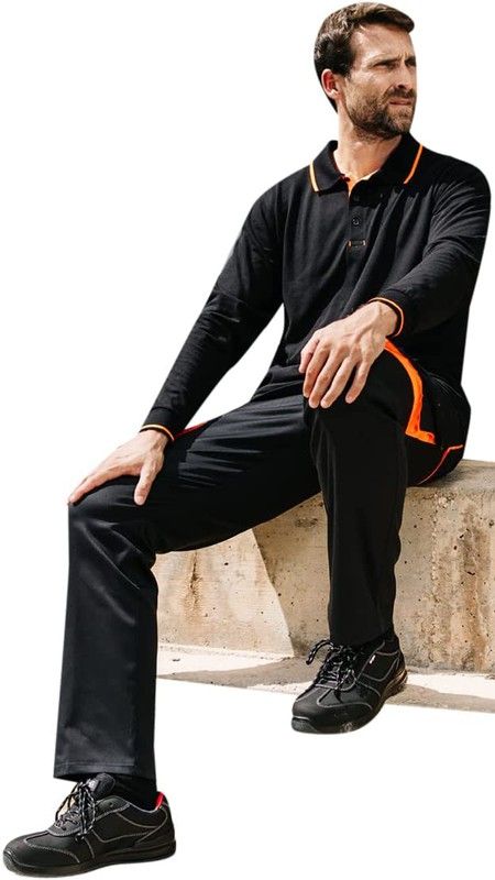 Pantalon de travail stretch bicolore multipoches