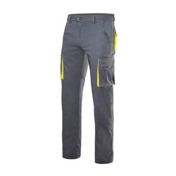 Pantalon de travail stretch bicolore multipoches