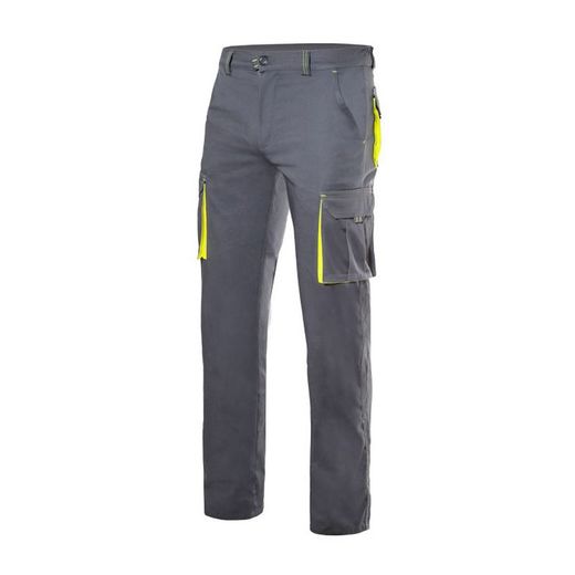 Pantalon de travail stretch bicolore multipoches