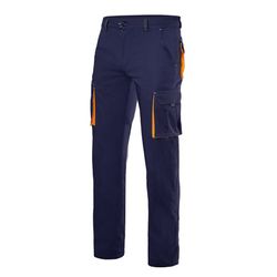 Pantalon de travail stretch bicolore multipoches