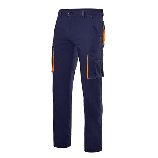 Pantalon de travail stretch bicolore multipoches