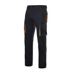 Pantalon de travail stretch bicolore multipoches